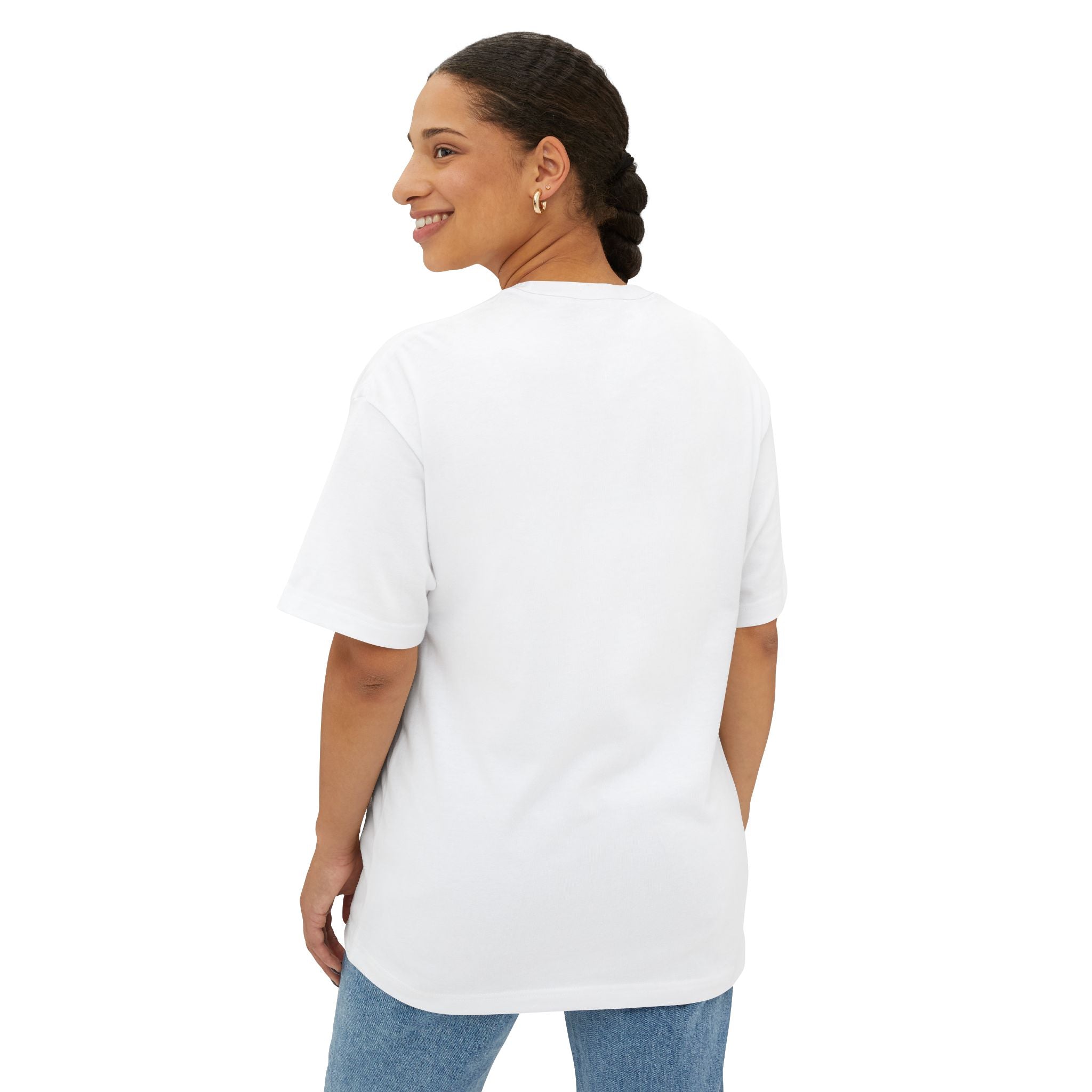 Black & White Willow Photo Tee — Moody Nature Oversized T-Shirt
